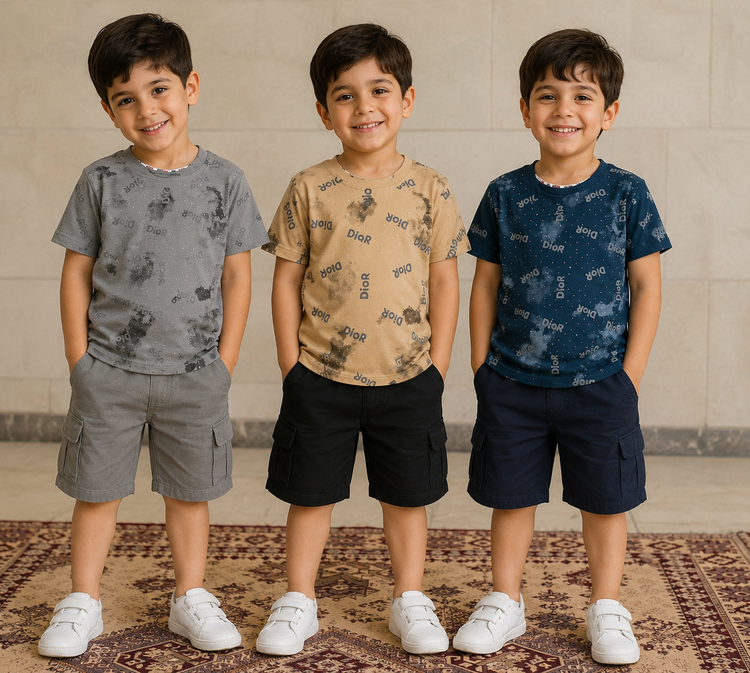 تیشرت تک پسرانه نگین دار
